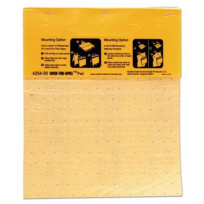 Image showing  Over-the-Spill Pad Tablet with Medium Spill Pads, Yellow, 22-Pack