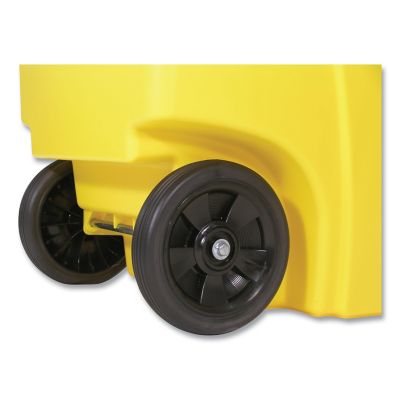 Image showing  BRUTE 50 gal. Rollout Square Plastic Trash Container, Yellow