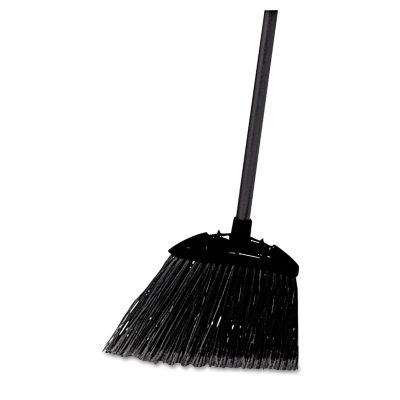 Rubbermaid 7.5 in. Lobby Pro Broom with Vinyl Handle, Poly Bristles, 35 in., Black