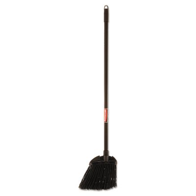 Image showing  7.5 in. Lobby Pro Poly Bristle Broom with Vinyl Handle, Black