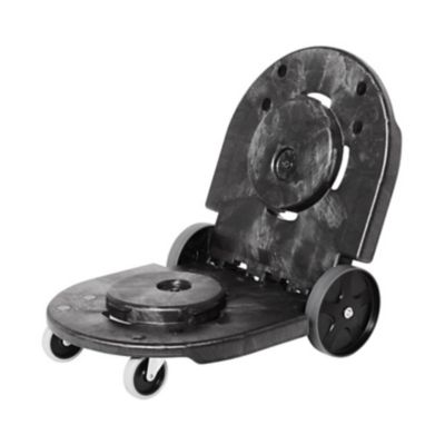 Image showing  300 lb. Capacity Tandem Dolly, Two-Container, 20.25 in. x 45 in. x 8 in., Black