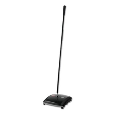 Rubbermaid Dual Action Sweeper, Boar/Nylon Bristles, 44 in., Black/Yellow