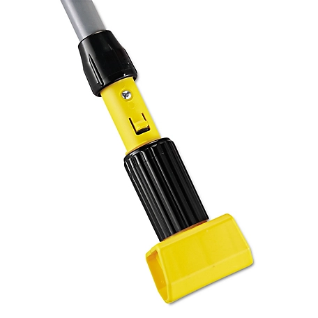 Rubbermaid Gripper Fiberglass Mop Handle, 54 in., Black/Yellow
