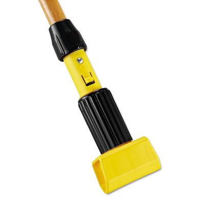 Rubbermaid Gripper Hardwood Mop Handle, 60 in., Natural/Yellow