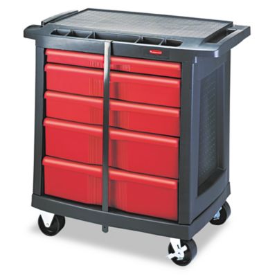 Image showing  250 lb. Capacity 5-Drawer Mobile Work Center, 32-1/2 in. x 20 in. x 33-1/2 in., Black