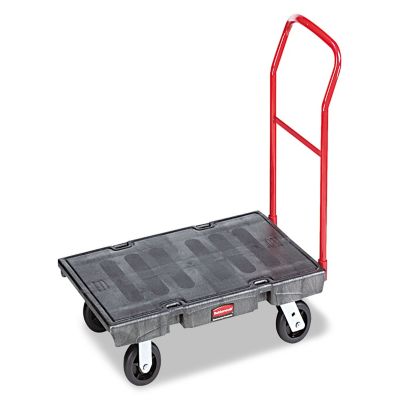 Rubbermaid 2,000 lb. Capacity Heavy-Duty Platform Truck Cart, 24 in. x 48 in., Black