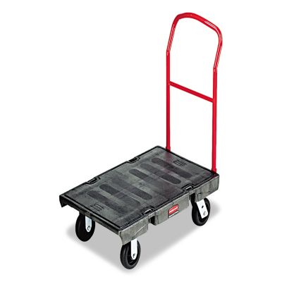 Image showing  2,000 lb. Capacity Heavy-Duty Platform Truck Cart, 24 in. x 48 in., Black