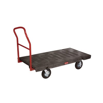 Rubbermaid 1,200 lb. Capacity Heavy-Duty Platform Truck Cart, 24 in. x 48 in., Black