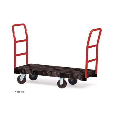 Image showing  1,200 lb. Capacity Heavy-Duty Platform Truck Cart, 24 in. x 48 in., Black