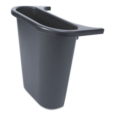 Rubbermaid 4.75 qt. Saddle Basket Recycling Bin, Rectangular, Black