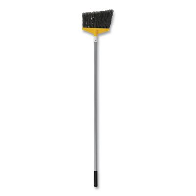 Image showing  10.5 in. Large Poly Bristle Angled Broom, Silver/Gray