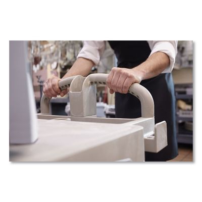 Image showing  2-Shelf 500 lb. Capacity Flat Shelf Utility Cart, 19.19 in. x 37.88 in. x 33.33 in., Black