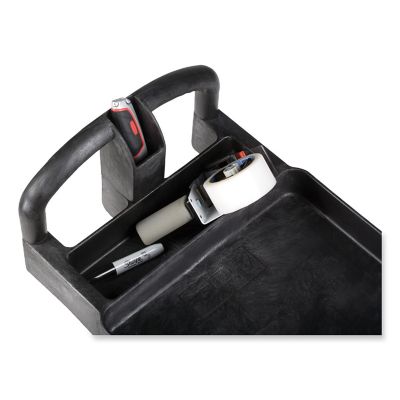 Image showing  2-Shelf 750 lb. Capacity Heavy-Duty Utility Cart, 17.13 in. x 38.5 in. x 38.88 in., Black