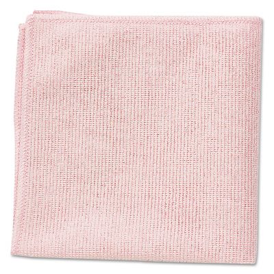 Rubbermaid Microfiber Cleaning Cloths, Pink, 24-Pack