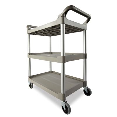 Image showing  3-Shelf 200 lb. Capacity Service Cart, 18.63 in. x 33.63 in. x 37.75 in., Off-White