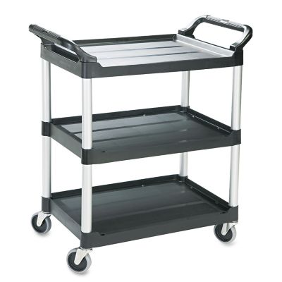 Image showing  3-Shelf 200 lb. Capacity Service Cart, 18.63 in. x 33.63 in. x 37.75 in., Black