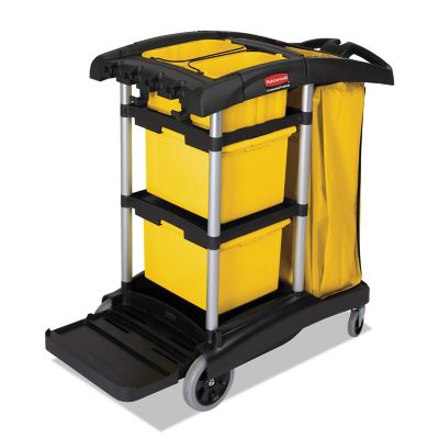 Image showing  High-Capacity Cleaning Cart, Black
