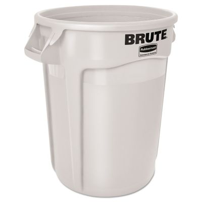 Image showing  BRUTE 20 gal. Round Plastic Trash Container, White