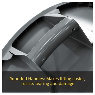 Image showing 5 th Rubbermaid BRUTE 20 gal. Round Plastic Trash Container, White