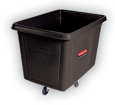 Image showing  149 gal. Cube Waste Truck with 600 lb. Capacity, Black