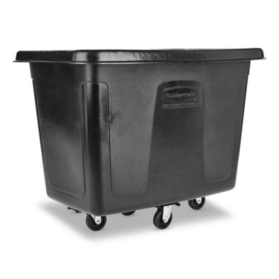 Image showing  105 gal. Cube Waste Truck with 500 lb. Capacity, Black