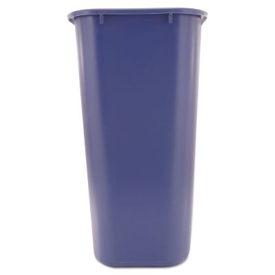 Image showing  41.25 qt. Rectangular Desk-Side Recycling Container, Plastic, Blue