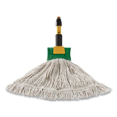 Image showing  Super Stitch Blend Wet Mop Head, Large, Cotton/Synthetic, White, 6-Pack