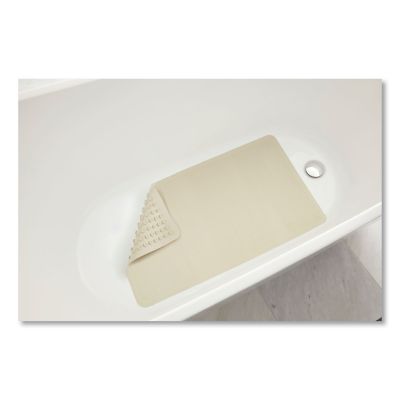 Image showing  Safti-Grip Latex-Free Vinyl Bath Mat, 16 in. x 28 in., White, RCP1982726