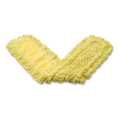 Image showing  Trapper Dust Mop Head, Looped-End Launderable, 5 in. x 48 in., Yellow