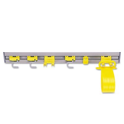 Rubbermaid Closet Organizer/Tool Holder, 34w x 3.25d x 4.25h, Gray