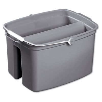 Rubbermaid 17 qt. Double Utility Pail, 14-5/8 in., Gray