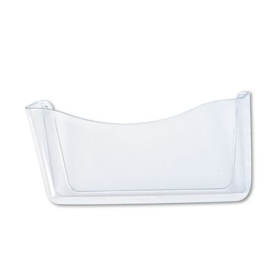 Rubbermaid Single-Pocket Unbreakable Wall File, Letter, Clear, 13.75 in. W x 6.63 in. H