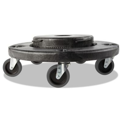 Rubbermaid 250 lb. Capacity Brute Quiet Dolly, 18.25 in. x 6.63 in., Black