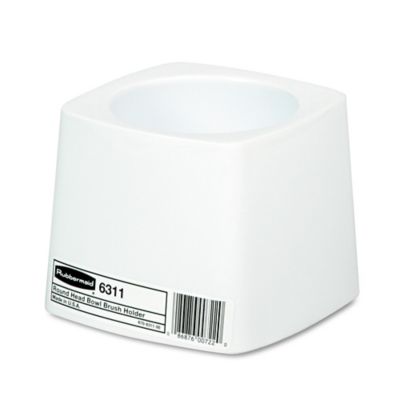 Rubbermaid Holder for Toilet Bowl Brush, White Plastic