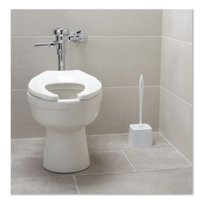 Image showing  Holder for Toilet Bowl Brush, White Plastic