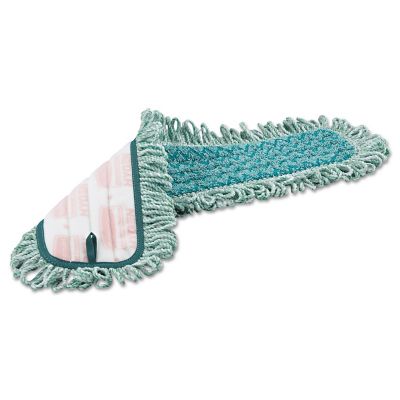 Image showing  Microfiber Fringed Dust Mop Pad, 24 in. x 9 in., Green