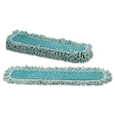 Image showing  Microfiber Fringed Dust Mop Pad, 24 in. x 9 in., Green