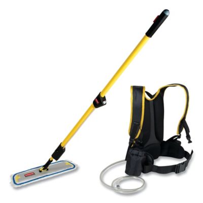 Rubbermaid Flow Mop Finishing System, 56 x 18 in. Mop Head, Yellow