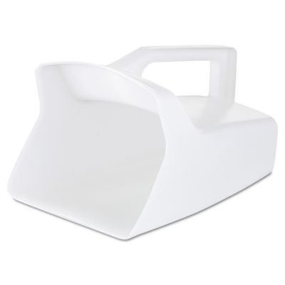 2- White Co-Rect Plastic Scoop 64-Ounce Pack