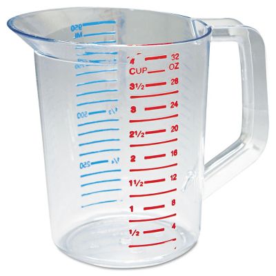 Rubbermaid Bouncer Measuring Cup, Clear, 1 qt., Polycarbonate