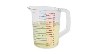 Image showing  Bouncer Measuring Cup, Clear, 1 qt., Polycarbonate