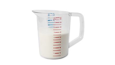 Image showing  Bouncer Measuring Cup, Clear, 2 qt., Polycarbonate