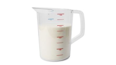 Image showing  Bouncer Measuring Cup, Clear, 4 qt., Polycarbonate