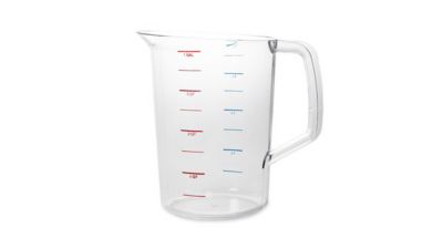 Image showing  Bouncer Measuring Cup, Clear, 4 qt., Polycarbonate