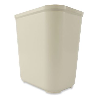 Image showing  7 gal. Fire-Resistant Fiberglass Wastebasket, White