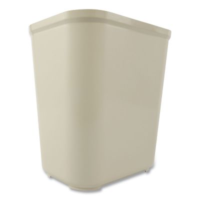 Image showing  7 gal. Fire-Resistant Fiberglass Wastebasket, White