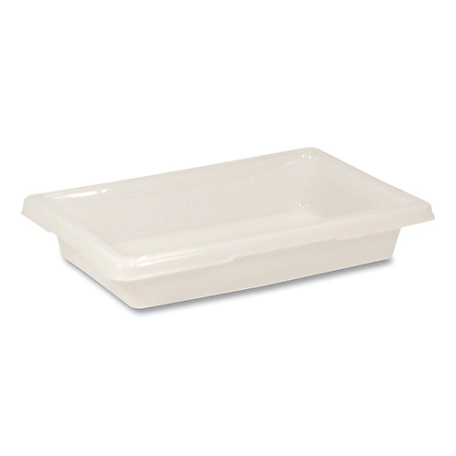 Rubbermaid 2 gal. Food/Tote Box, 18 in. x 12 in. x 3-1/2 in., White