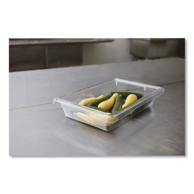 Image showing  Commercial Food/Tote Boxes, 5 gal., 26 x 18 x 3-1/2 in., Clear