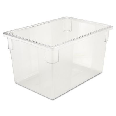 Rubbermaid Food/Tote Boxes, 21.5 gal., 26 in. x 18 in. x 15 in., Clear