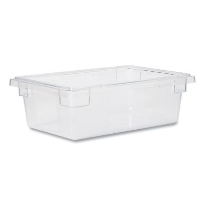 Rubbermaid Food/Tote Boxes, 3.5 gal., 18 in. x 12 in. x 6 in., Clear
